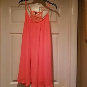 Coral summer dress